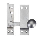 Quadrant Arm Sash Fastener, Satin Chrome