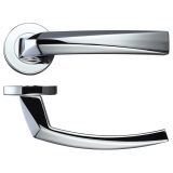 Hydra Lever On Round Rose, Polished Chrome (sold in pairs)