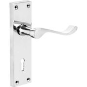 Victorian Scroll Door Handle – 150mm x 45mm – Polished Brass Finish