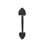 Door Pull Handle - 200mm - Black Antique Cast Iron