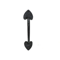 Door Pull Handle - 200mm - Black Antique Cast Iron