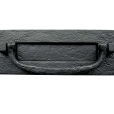 Letter Plate with Door Knocker - 305x102mm - Black Antique Finish