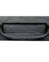 Letter Plate with Door Knocker – 305x102mm – Black Antique Finish