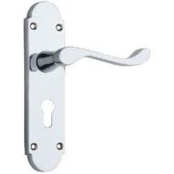 Internal Scroll Door Handles – 168x40mm – Polished Chrome Finish - Polished Chrome