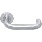 Lever on Rose Door Handle – 19mm – Satin Stainless Steel