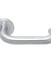 Lever on Rose Door Handle – 19mm – Satin Stainless Steel