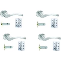 Internal Door Handle (Door Kit) - 130x73mm -  Satin Stainless Steel