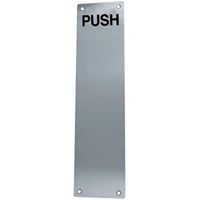 Door Finger Plates – Push & Pull – 300x75mm – Polished Stainless Steel