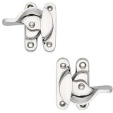 Narrow Fitch Fastener - Locking - in Polished Chrome Finish