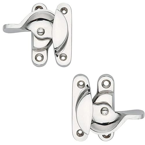 Narrow Fitch Fastener – Locking – in Polished Chrome Finish