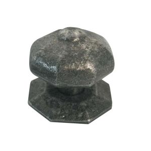 Oct Centre Door Knob – 63mm – Black Antique Finish