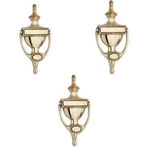Georgian Door Knockers – 150mm – Polished Brass