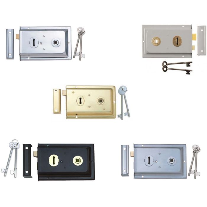 Victorian Rim Lock – 150x100mm – Multiple Finishes