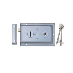 Victorian Rim Lock - 150x100mm - Multiple Finishes - Satin Chrome