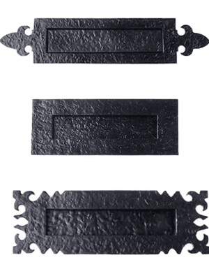 Letter Plate – 230mm – Black Antique Cast Iron