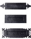 Letter Plate – 230mm – Black Antique Cast Iron