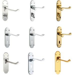 Internal Scroll Door Handles – 168x40mm – Multiple Finishes