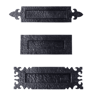 Letter Plate – 230mm – Black Antique Cast Iron