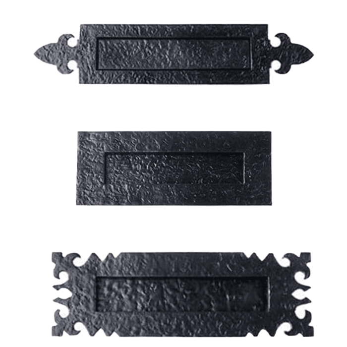 Letter Plate – 230mm – Black Antique Cast Iron