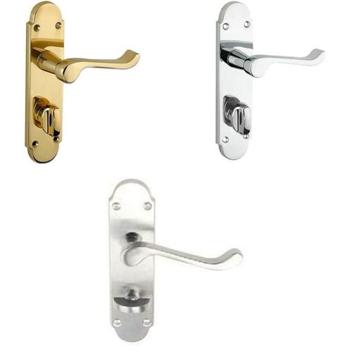 Internal Scroll Door Handles – 168x40mm – Satin Chrome Finish
