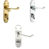 Internal Scroll Door Handles – 168x40mm – Satin Chrome Finish