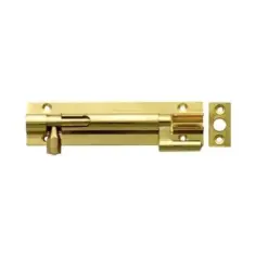 Necked Barrel Bolt - 150x38mm - Polished Brass Finish