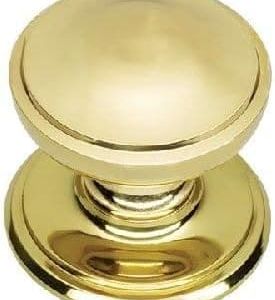 Centre Door Knobs – 125mm – Polished Brass Finish