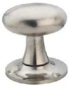 Oval Mortice Door Knob – 56mm – Polished Satin Chrome