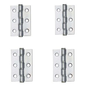 Ball Bearing Door Hinges – 72x50x2 – Polished Nickel