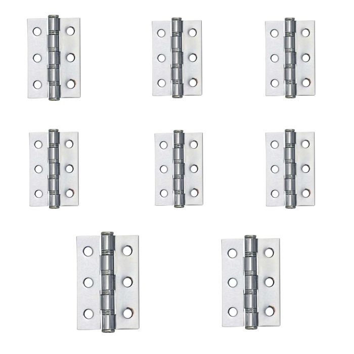 Ball Bearing Hinges -72x50x2 – Polished Chrome Finish