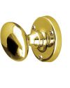 Oval Mortice Door Knob – 56mm – Polished Brass