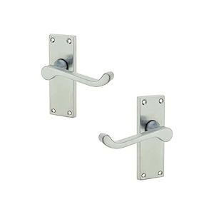 Victorian Door Handle – 150mm x 40mm – Polished Chrome