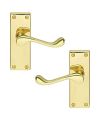 Victorian Door Handle – 150mm x 40mm – Polished Brass