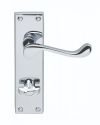 Victorian Scroll Door Handle – 150mm x 40mm  – Polished Chrome Finish