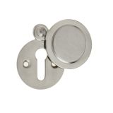 Frelan Hardware Standard Profile Round Covered Escutcheon, Satin Nickel