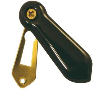 Frelan Hardware Porcelain Covered Standard Profile Escutcheons, Plain Black