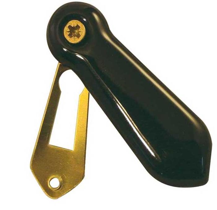 Frelan Hardware Porcelain Covered Standard Profile Escutcheons, Plain Black