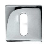 Frelan Hardware Standard Profile Square Escutcheon (52mm x 52mm x 7mm), Polished Stainless Steel