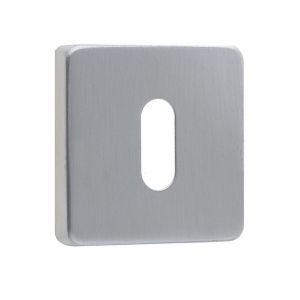 Frelan Hardware Standard Profile Square Escutcheon (52mm x 52mm x 7mm), Satin Stainless Steel