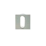 Frelan Hardware Minimal Square Standard Profile Escutcheon (25mm x 25mm), Polished Chrome