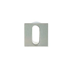 Frelan Hardware Minimal Square Standard Profile Escutcheon (25mm x 25mm), Polished Chrome