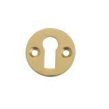 Frelan Hardware Standard Profile Round Escutcheon, Polished Brass