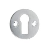 Frelan Hardware Standard Profile Round Escutcheon, Satin Chrome