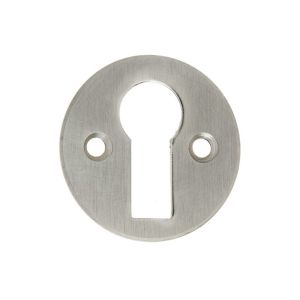 Frelan Hardware Standard Profile Round Escutcheon, Satin Nickel