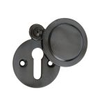 Frelan Hardware Standard Profile Round Covered Escutcheon, Dark Bronze