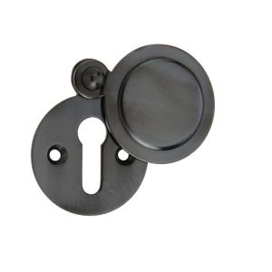 Frelan Hardware Standard Profile Round Covered Escutcheon, Dark Bronze