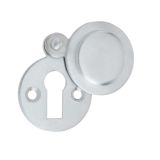Frelan Hardware Standard Profile Round Covered Escutcheon, Satin Chrome