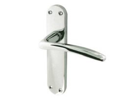 Gull Door Handles On Backplate - Latch