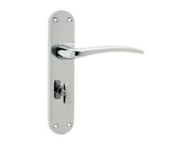 Gull Door Handles On Backplate - Bathroom