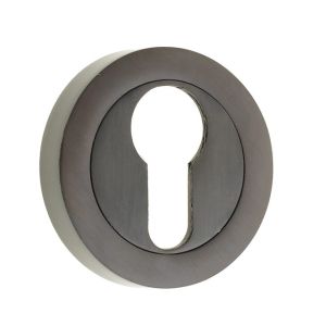 Frelan Hardware Euro Profile Escutcheons, Dark Bronze Finish